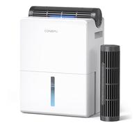 CONOPU Deshumidificateur d Air 2700ML, Déshumidificateur Maison 20m², Double Contenant Déshumidifiant, Mode Séchage, Mode Sommeil 30db, Dégivrage Intelligent, Minuteur 24 Heures