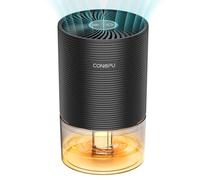 CONOPU Déshumidificateur électrique, déshumidificateur de pièce à économie d'énergie à arrêt automatique, déshumidificateur de sous-sol, petite armoire ultra-silencieuse, salle de bain