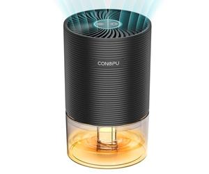 CONOPU Déshumidificateur électrique, déshumidificateur de pièce à économie d'énergie à arrêt automatique, déshumidificateur de sous-sol, petite armoire ultra-silencieuse, salle de bain