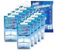 CONOPU Lot de 10x 248g(2.5kg) Déshumidificateurs d'armoire, Absorbeur d'humidité, Débarrassez-vous de l'humidité pour les Sous-sols, Placards, Buanderies, élimine les Odeurs Désagréables sans Parfum