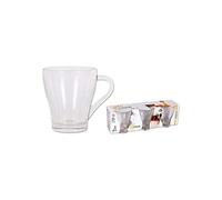 Conor 40055 Lot de 3 mugs, 270 Cc, verre