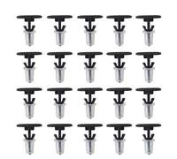 Conpert Clips De Fixation Voiture pour Audi, pour VW, 20 Clips en Nylon Noir avec œillet Transparent