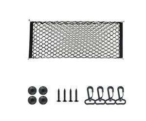 Conpert Filet Rangement pour Renault Rafale Espace, Filet de Coffre de Voiture Ajustable et élastique avec Crochet