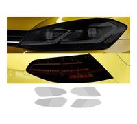 Conpert Film Protecteur De Phare De Voiture pour VW Golf 7 MK7 2012-2020, Film de Protection pour phares et Feux arrière de Voiture, Autocollant Transparent en TPU Noir fumé