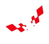 Conpert Stickers Voiture pour Renault Clio RS RS 18 Mégane Twingo, Lot de 2 Autocollants latéraux de carrosserie de Voiture, Style Course, en PVC, à Faire soi-même