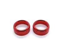Conpert Voiture Intérieurs Décoration Cadre pour Audi A6L/A7/RS7 2012-2018, Lot de 2 Anneaux décoratifs pour Boutons de Commande de climatisation de Tableau de Bord de Voiture