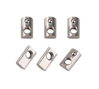 CONPHERON 20 Séries Écrous à Ressort M6 Écrous à Glissière à Rainure Écrou à Fentes avec Ressort à Bille Écrou de Profilé en Aluminium Standard Européenne
