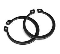 CONPHERON Circlips Exterieur, Clips en C à Anneau élastique, en Acier au Manganèse, Noir, 17mm, 80 pcs