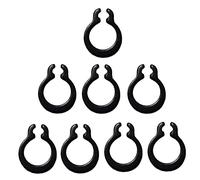 CONPHERON Circlips Exterieur, Clips en C à Anneau élastique, en Acier au Manganèse, Noir, (gourde-type) 5mm, 200 pcs
