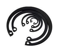 CONPHERON Circlips Interne, Clips en C à Anneau élastique, en Acier au Manganèse, Noir, 52mm, 10 pcs