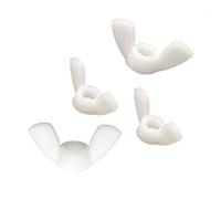 CONPHERON M12 Écrous À oreilles Écrou Papillon en Plastique, Matériau Nylon/Polyamide, Blanc, 5 pcs