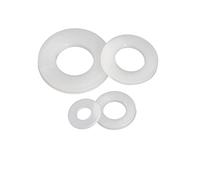 CONPHERON Rondelle Nylon Entretoise Plastique Rondelle Plate Blanc, M6×12×1.5 mm,100 pcs