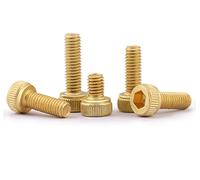 CONPHERON Vis à six pans creux en Laiton, Boulons à Six Pans Creux Allen Vis, M3x8 mm,30 pcs