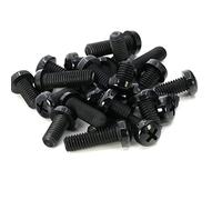 CONPHERON Vis à tête cylindrique en nylon noir boulons en plastique, M4x20 mm,50 pcs