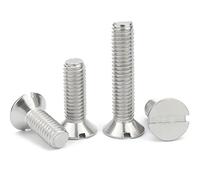 CONPHERON Vis à Tête Fraisée Fendue en Acier Inoxydable Vis à Métaux à Tête Plate Fendue M5×8mm, 40 pcs