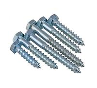 CONPHERON Vis Autotaraudeuses à Tête Hexagonale en Acier au Carbone Hex Vis à Bois Tête Autotaraudeuse M6×35mm, 30 pcs