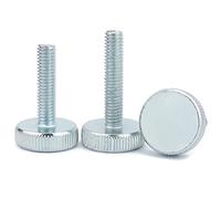 CONPHERON Vis Moletées en Acier au Carbone Zingué Vis à Tête Moletée Boulon Vis Outil de Réparation Accessoire, M4x12mm, 20 pcs