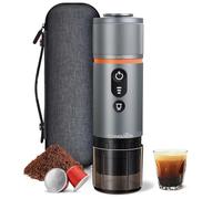 Conqueco Machine à Expresso Portable Machine à Café éLectrique : Petite Machine à Expresso De Voyage 12 V Pour Voiture - Auto-Chauffante, 8 Tasses, Fonctionne Sur Piles, Compatible Avec Les Capsules N