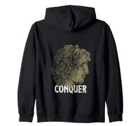 Conquer Alexandre Le Grand Grèce Antique Stoïcisme Sweat à Capuche