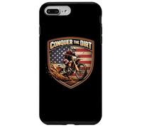 Conquer The Dirt Bike Rider Moto Motocross MX American Coque pour iPhone 7 Plus/8 Plus