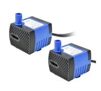 CONQUERALL 2PCS Mini pompe submersible 2,5 W, débit de 42 GPH, hauteur de refoulement de 1,48 ft, pour petits aquariums et fontaines pour chats