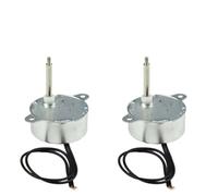 CONQUERALL 2PCS Petit Moteur Synchrone TYC40 12V 5RPM AC Arbre 35mm Pour Arbre de Noël de bureau Lumières colorées décoratives à LED Projet scolaire