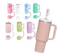 Conquerall 7pcs bonnet de paille en forme de tasse Mini mignon sécurité alimentaire en silicone bonnet de paille Stanley Cup 10mm accessoires spéciaux pour pailles