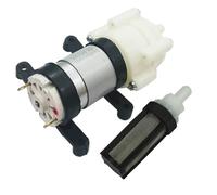 CONQUERALL DC 24V 385 Pompe de puisard auto-amorçante avec anneau de retenue et kit de filtre pour les petites pompes à eau de bricolage