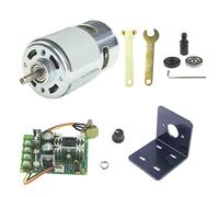 CONQUERALL Moteur 775 12V 8000RPM/24V 16000RPM Moteur DC haute puissance avec jeu de bielles M10-5,support et contrôleur de vitesse 20A