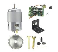 CONQUERALL Moteur DC 895 12V 6000RPM/24V 12000RPM Moteur DC à couple élevé avec support pour mandrin de scie, lame de scie et contrôleur de vitesse 20A