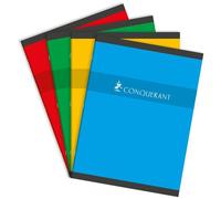 Conquerant 100100600 Bloc-Notes 96 Feuilles Rouge, Jaune Et Bleu