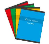 Conquerant 100101662 Bloc-Notes 96 Feuilles Rouge, Jaune Et Bleu