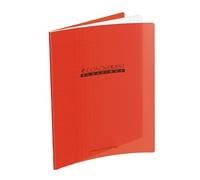 Conquérant 36688 Cahier Classique Écriture Couverture Polypropylène Rigide Papier Rouge