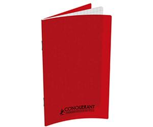 Conquérant 39946 Carnet Classique Couverture Polypropylène Agrafé 110 x 170mm Plastique Jaune