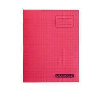 Conquérant 41438 Cahier Classique Piqûre Couverture Polypropylène Rigide Transparente A5+ Papier Rouge