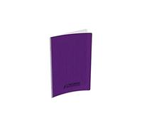 Conquérant 47510 Cahier Classique Piqûre Couverture Polypropylène Rigide Transparente A5+ Papier Violet