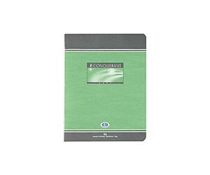 Conquérant 92007 Cahier Sept Piqûre Devoirs Couverture Vernie Carte Couchée Papier Vert