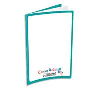 CONQUERANT C9 Cahier ardoise 24x32 cm 48 pages 90g. Couverture effaçable unie recto Seyès verso