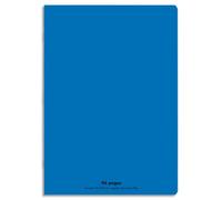 CONQUERANT C9 Cahier piqûre 21x29,7cm 96 pages 90g grands carreaux Seyès. Couverture polypropylène Bleu