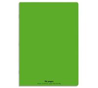 CONQUERANT C9 Cahier piqûre 21x29,7cm 96 pages 90g grands carreaux Seyès. Couverture polypropylène Vert