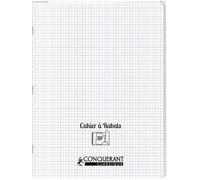 Conquerant Cahier à rabats 24 x 32 - 96 pages - 5x5 - Polypro incolore