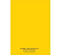 Conquérant Cahier Classique 24 x 32 cm Petits Carreaux 5 mm 96 Pages Agrafées Couverture Polypro Jaune