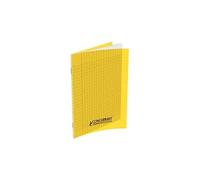Conquerant Cahier Classique 24x32cm Grands carreaux Seyès 140 p Agrafé Couverture polypro Jaune