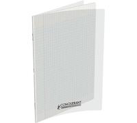 Conquerant Cahier classique 24x32 cm grands carreaux Seyès 48 pages agrafées polypro incolore