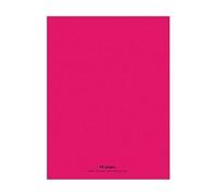 Conquérant Cahier Classique 24x32cm Grands Carreaux Seyès 48 Pages Agrafées Couverture Polypro Rose