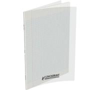 Conquerant Cahier classique 24x32 cm grands carreaux Seyès 48 pages agrafées polypro incolore