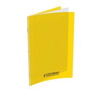 Conquerant Cahier scolaire Sept – Classique 24x32 cm Séyès Jaune 96 pages agrafées