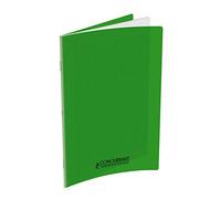 Conquerant Cahier Classique 24x32cm Grands carreaux Seyès 96 pages Agrafées Couverture polypro vert