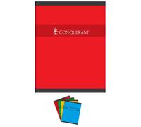 Conquérant Cahier De Devoirs Agrafé17x22cm 140p 70g Grands Carreaux Coloris Aléatoire