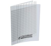 Conquérant Cahier Déficients Visuels Classique 24 x 32 cm Grands Carreaux Seyès 2,5Mm 96 Pages Agrafées Couverture Polypro Incolore